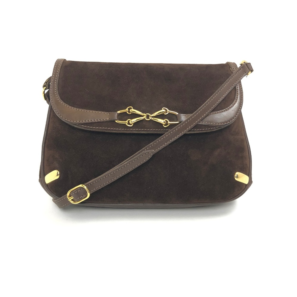 Gucci Vintage Suede Shoulder Bag Crossbody/Clutch